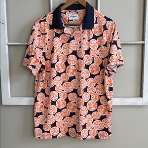 Goodfellow & Co Citrus Print Polo Shirt